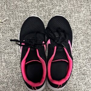 Black and Pink Women's Sneakers